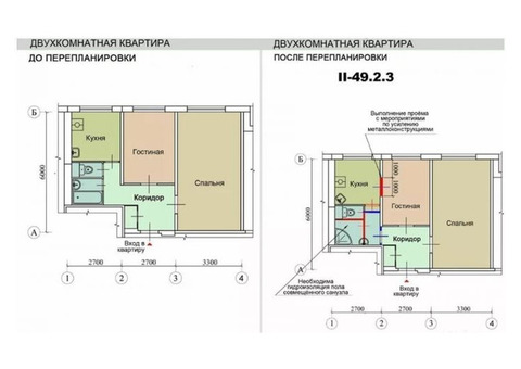 Перепланировка квартир в Пушкино