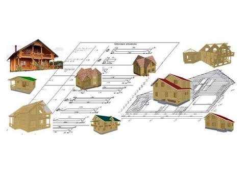 Проекты деревянных домов, коттеджей, побревенка