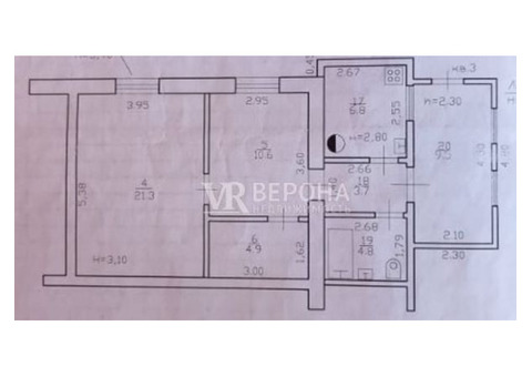 Продам трехкомнатную (3-комн.) квартиру, им. 40-летия Победы ул, 5/3, Краснод...