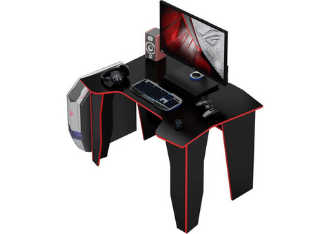 Характеристики стол игровой МАСТЕР Страйкер-1, ЛДСП, черный и красный