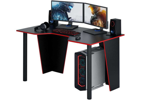 Характеристики стол игровой МАСТЕР Форсаж-2, ЛДСП, черный и красный