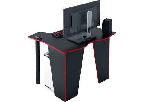 Характеристики стол игровой МАСТЕР Страйкер-10, ЛДСП, черный и красный
