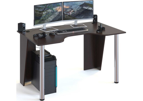 Характеристики стол игровой Сокол КСТ-18, ЛДСП, венге