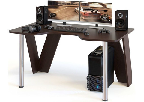 Характеристики стол игровой Сокол КСТ-116, ЛДСП, венге