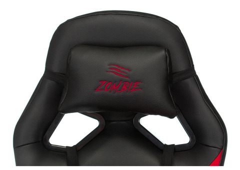 Характеристики кресло игровое ZOMBIE DRIVER, на колесиках, эко.кожа, черный/красный [zombie driver red]