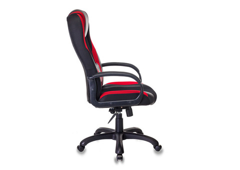 Характеристики кресло игровое ZOMBIE VIKING-9, на колесиках, текстиль/эко.кожа, черный/красный [viking-9/bl+red]