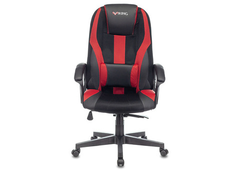 Характеристики кресло игровое ZOMBIE VIKING-9, на колесиках, текстиль/эко.кожа, черный/красный [viking-9/bl+red]