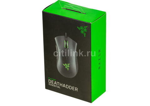 Характеристики мышь Razer DeathAdder Essential, игровая, оптическая, проводная, USB, черный [rz01-02540100-r3m1]