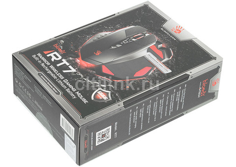 Характеристики мышь A4TECH Bloody Warrior RT7/RT70, игровая, оптическая, беспроводная, USB, черный