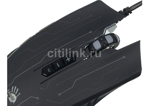 Характеристики мышь A4TECH Bloody Q82, игровая, оптическая, проводная, USB, черный и рисунок