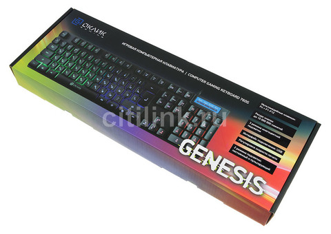 Характеристики клавиатура Oklick 760G GENESIS, USB, черный [381063]