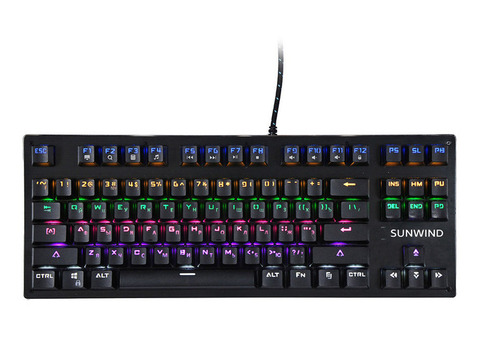 Характеристики клавиатура SUNWIND SW-K900G, USB, черный [1422332]