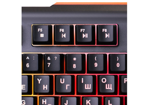 Характеристики клавиатура Oklick 717G BLACK DEATH, USB, черный серый [476395]