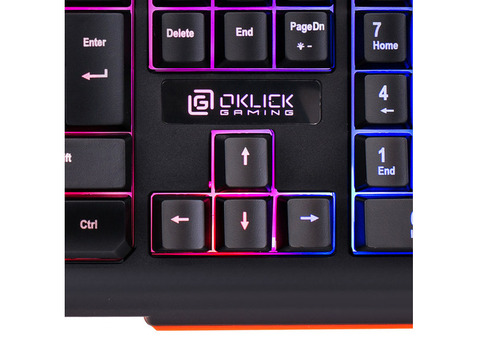 Характеристики клавиатура Oklick 717G BLACK DEATH, USB, черный серый [476395]