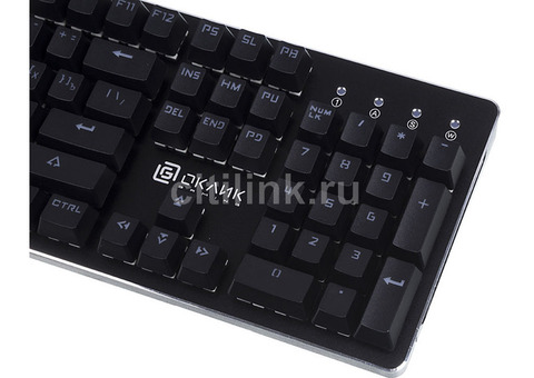 Характеристики клавиатура Oklick 990G RAGE, USB, черный [1091210]