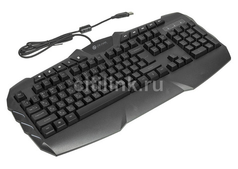 Характеристики клавиатура Oklick 777G PSYCHO, USB, c подставкой для запястий, черный [1061949]