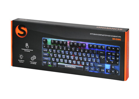 Характеристики клавиатура SUNWIND SW-K500G, USB, черный [1422364]