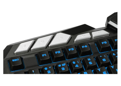 Характеристики клавиатура Defender Doom Keeper GK-100DL, USB, c подставкой для запястий, черный [45100]