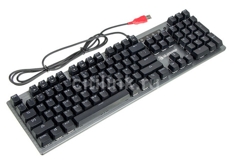 Характеристики клавиатура A4TECH Bloody B760, USB, серый