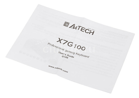 Характеристики игровой блок A4TECH X7-G100, USB, без русского алфавита, черный