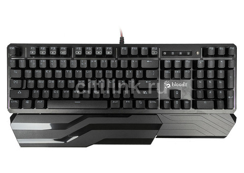 Характеристики клавиатура A4TECH Bloody B975, USB, c подставкой для запястий, черный