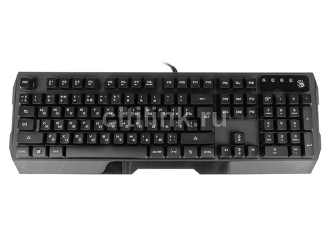 Характеристики клавиатура A4TECH Bloody Q135 Neon, USB, черный