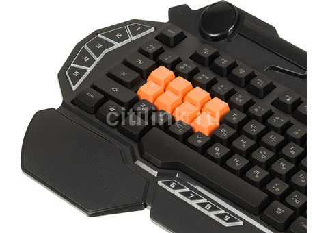 Характеристики клавиатура A4TECH Bloody B318, USB, c подставкой для запястий, черный