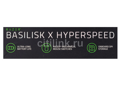 Характеристики мышь Razer Basilisk X HyperSpeed, игровая, оптическая, беспроводная, USB, черный [rz01-03150100-r3g1]