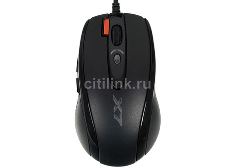 Характеристики мышь A4TECH XL-750BK, игровая, лазерная, проводная, USB, черный [xl-750bk usb]
