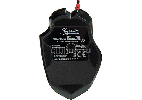 Характеристики мышь A4TECH Bloody V7, игровая, оптическая, проводная, USB, черный