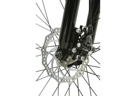 Характеристики велосипед SKIF 26 Disc (2021), горный (взрослый), рама: 17', колеса: 26', черный/ярко-зеленый, 15кг [rbkk1m36g002](плохая упаковка)