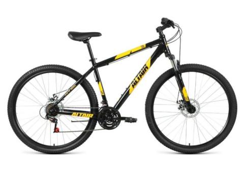 Характеристики велосипед ALTAIR Al 29 D (2020-2021), горный (взрослый), рама: 17', колеса: 29', черный/оранжевый, 16кг [rbkt1m39g001](плохая упаковка)