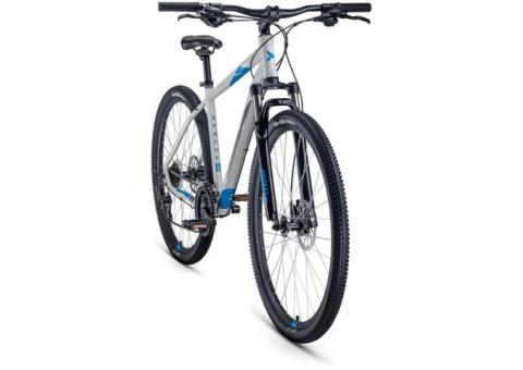 Характеристики велосипед FORWARD Apache 29 3.0 (2021), горный (взрослый), рама: 19', колеса: 29', серый/синий, 14.98кг [rbkw1m69q024]