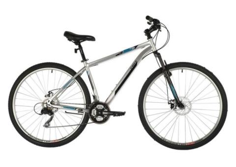 Характеристики велосипед FOXX Aztec D (2021), горный (взрослый), рама: 20', колеса: 29', серебристый, 17.8кг [29shd.aztecd.20sl1]