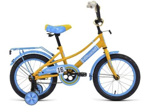 Характеристики велосипед FORWARD Azure 16 (2021), городской (детский), колеса: 16', желтый/голубой, 10кг [1bkw1k1c1028]