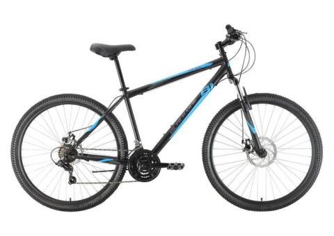 Характеристики велосипед BLACK ONE Onix 27.5 D (2021), горный (взрослый), рама: 18', колеса: 27.5', черный/синий, 16.36кг [hd00000421]