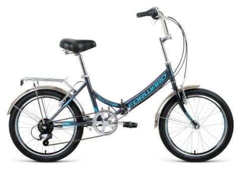 Характеристики велосипед FORWARD Arsenal 20 2.0 (2021), городской (взрослый), рама: 14', колеса: 20', темно-серый/бирюзовый, 13.8кг [rbkw1yf06011]