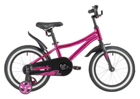 Характеристики велосипед NOVATRACK Prime городской (детский), рама: 10.5', колеса: 16', розовый металлик/черный, 11кг [167aprime.gpn20]