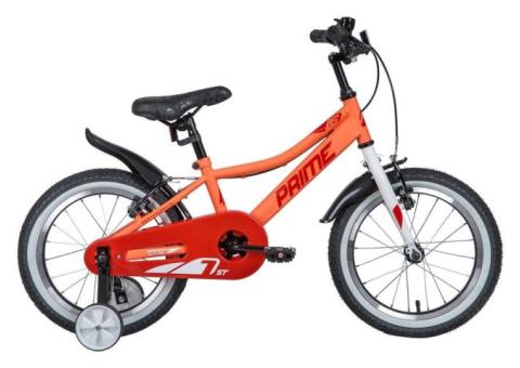Характеристики велосипед NOVATRACK Prime городской (детский), рама: 10.5', колеса: 16', оранжевый/красный, 11кг [167prime1v.crl20]