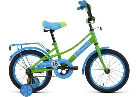 Характеристики велосипед FORWARD Azure 16 (2021), городской (детский), колеса: 16', зеленый/голубой, 10кг [1bkw1k1c1005]