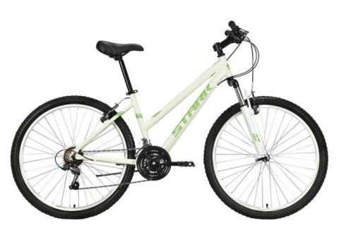 Характеристики велосипед STARK Luna 26.1 V (2021), горный (взрослый), рама: 18', колеса: 26', белый/салатовый, 15.9кг [hd00000209]