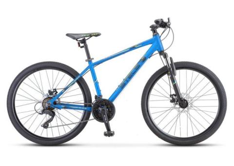 Характеристики велосипед STELS Navigator-590 MD K010 (2020-2021), горный (взрослый), рама: 18', колеса: 26', синий/салатовый, 15.3кг [lu089779]