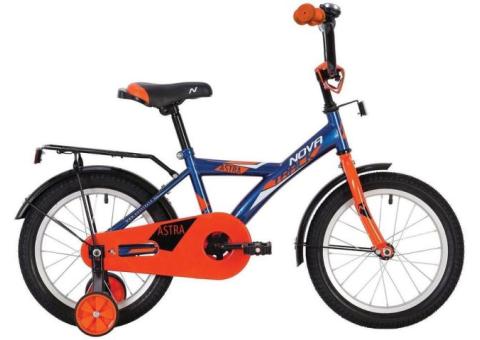 Характеристики велосипед NOVATRACK Astra городской (детский), рама: 9.5', колеса: 14', синий/оранжевый, 10кг [143astra.bl20]