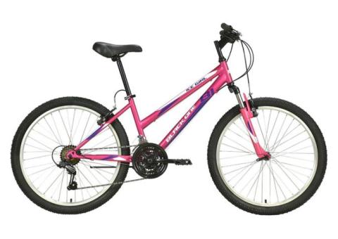 Характеристики велосипед BLACK ONE Ice Girl 24 (2021), горный (подростковый), рама: 13', колеса: 24', розовый/белый, 15.5кг [hd00000440]