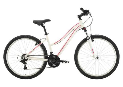 Характеристики велосипед STARK Luna 26.2 V (2021), горный (взрослый), рама: 14.5', колеса: 26', белый/розовый, 15.9кг [hd00000198]