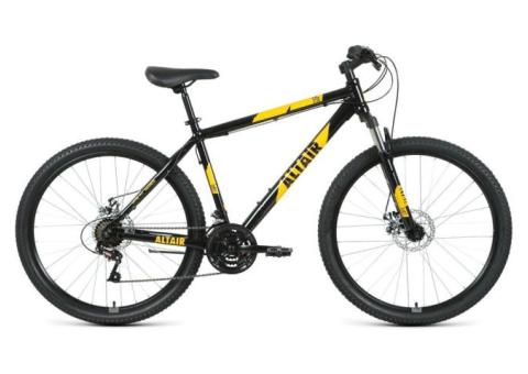 Характеристики велосипед ALTAIR AL 27,5 D (2021), горный (взрослый), рама: 17', колеса: 27.5', черный/оранжевый, 15.8кг [rbkt1m37g023]