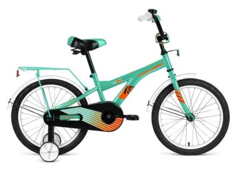 Характеристики велосипед FORWARD Crocky 18 городской (детский), колеса: 18', бирюзовый/оранжевый, 11.2кг [1bkw1k1d1021]