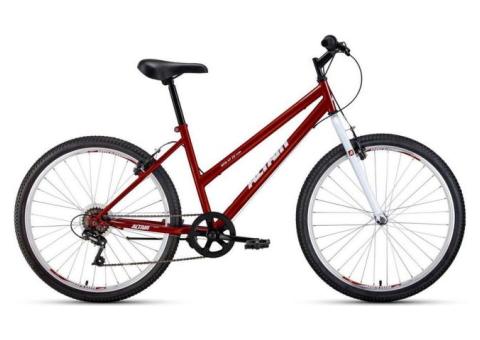 Характеристики велосипед ALTAIR MTB HT 26 low (2021), горный (взрослый), рама: 17', колеса: 26', красный/белый, 14.7кг [rbkt1m166008]