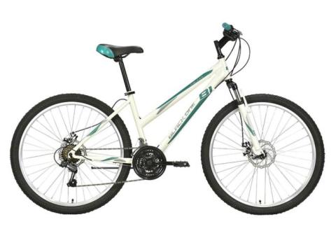 Характеристики велосипед BLACK ONE Alta 26 D (2021), горный (взрослый), рама: 16', колеса: 26', белый/салатовый, 16.3кг [hd00000449]