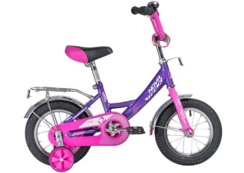 Характеристики велосипед NOVATRACK Vector (2020), городской (детский), колеса: 12', лиловый, 9кг [123vector.lc20]